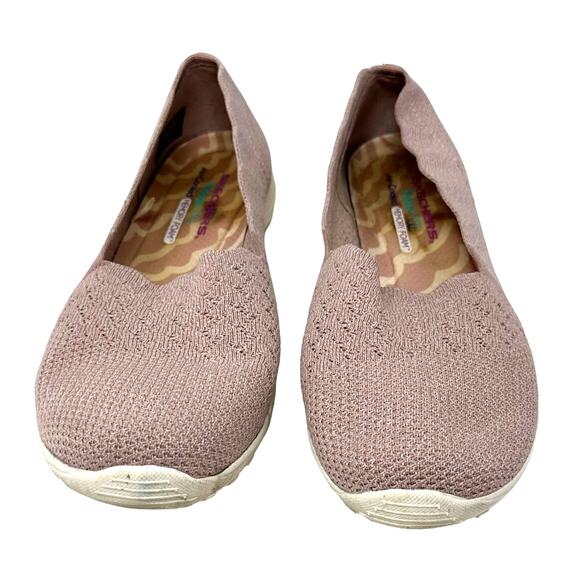 Skechers Size 9 Flats Pink Relaxed Fit Comfort Memory Foam Air Cooled Slip On - Picture 8 of 8